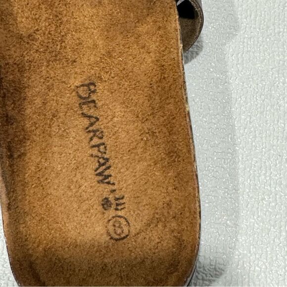 Bearpaw Women's Leather Slip on Slide Sandals Size 8 New - Picture 5 of 9